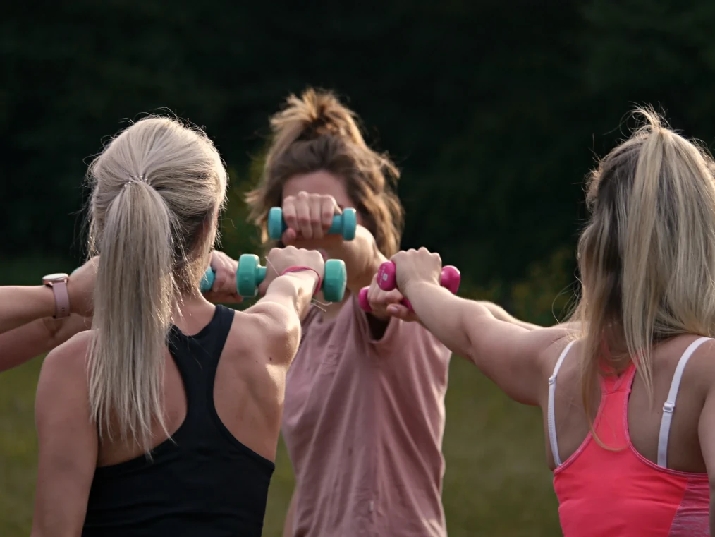 Freundinnen Training
